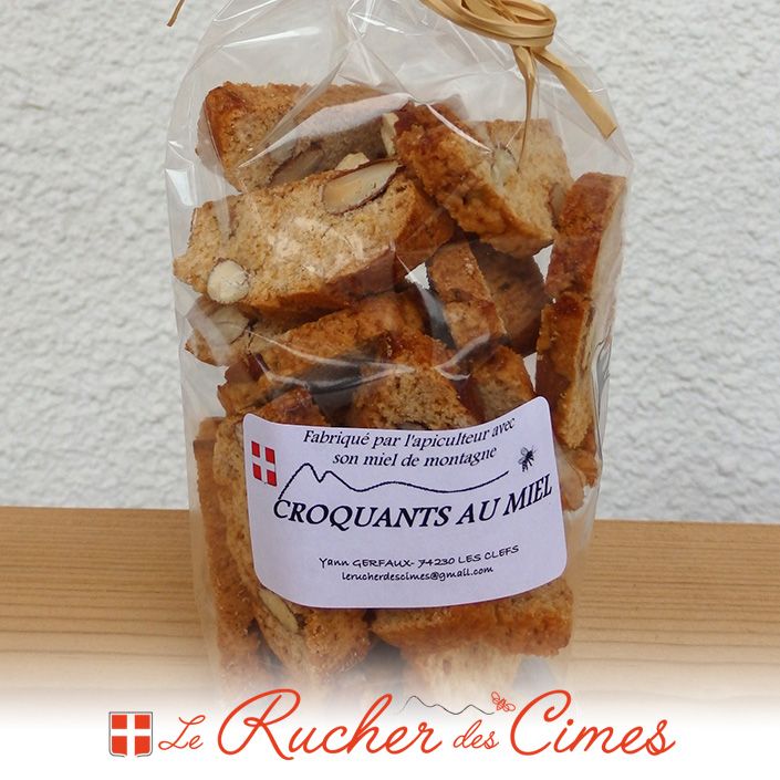 Produit Croquants miel amandes - sachet de 150 g.