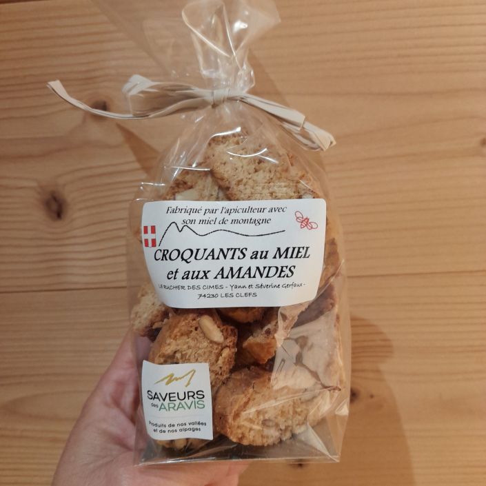 Produit Croquants miel amandes - sachet de 150 g.