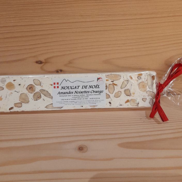 Produit Nougat de Noël aux oranges confites